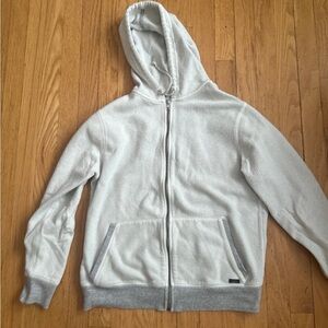 FAHERTY Gray Inside Out Fleece Full Zip Hooded Sweatshirt Hoodie Women's Medium